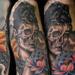 tattoo galleries/ - custom audrey hepburn half skull - 62263
